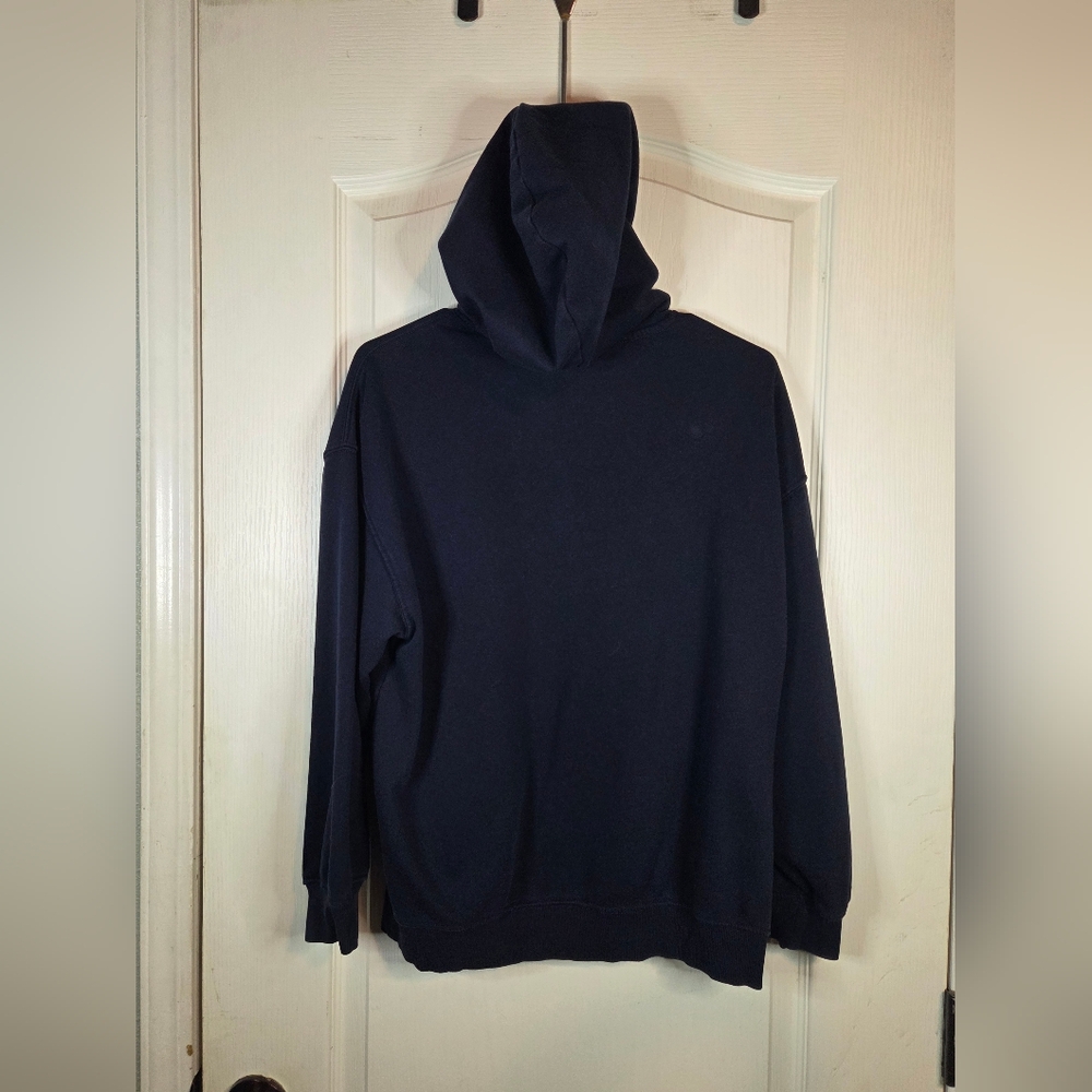 Old Navy Dark Blue Oversized Hoodie Girls Size XL 14-16 - Picture 2 of 9